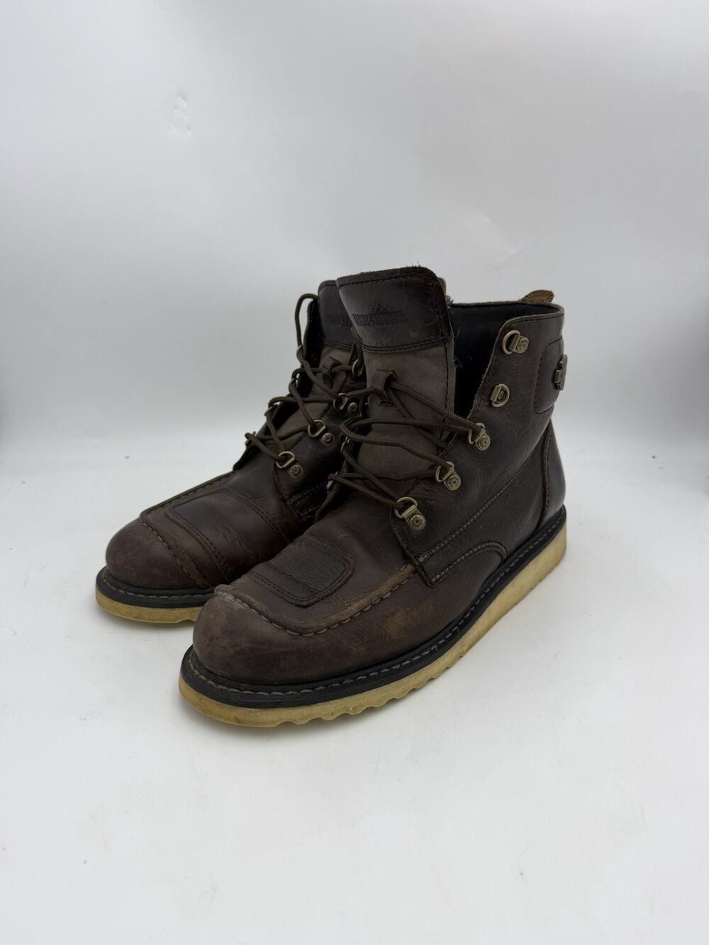 Harley Davidson Hagerman D93755 Motorcycle Boots Mens 11M Brown Leather Riding
